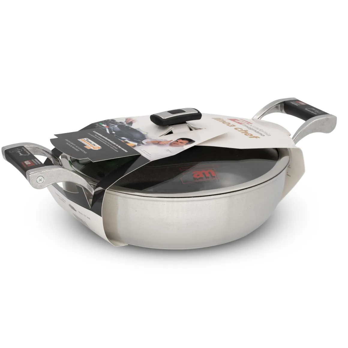 ACCADEMIA MUGNANO - TEGAME 2 MANICI LINEA CHEF DIAM. 28CM