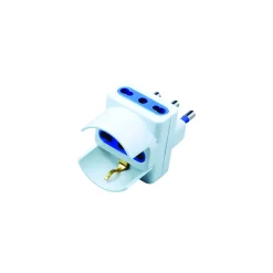 ADATTATORE TRIPLO 16A 2 BIPASSO/ 1 UNIVERSALE BIANCO: vendita online ADATTATORE TRIPLO 16A 2 BIPASSO/ 1 UNIVERSALE BIANCO in offerta
