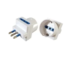 ADATTATORE SPINA 10A 2 P 10A + 1 SCHUK: vendita online ADATTATORE SPINA 10A 2 P 10A + 1 SCHUK in offerta