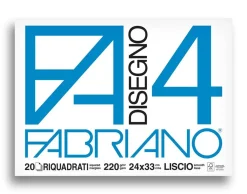 ALBUM disegno fabriano: 24x33 cm liscio riquadrato