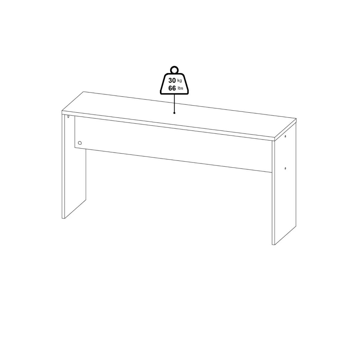 ALLUNGO SCRIVANIA SIGN CM 150X40 H. 75.6 GRIGIO OPACO: vendita online ALLUNGO SCRIVANIA SIGN CM 150X40 H. 75.6 GRIGIO OPACO in offerta