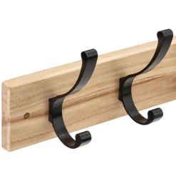 APPENDIABITI 4 GANCI CM 42 IN LEGNO E METALLO: vendita online APPENDIABITI 4 GANCI CM 42 IN LEGNO E METALLO in offerta