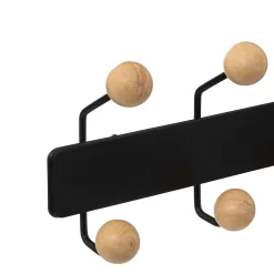 APPENDIABITI DA MURO CM 44 NERO E NATURALE: vendita online APPENDIABITI DA MURO CM 44 NERO E NATURALE in offerta