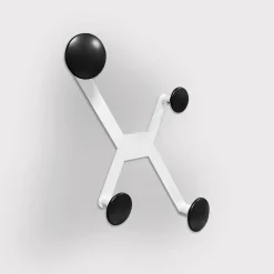 APPENDIABITI SPYDER CM 39 IN METALLO NERO CON POMOLI