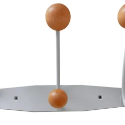 APPENDINO 3 GANCI A MURO IN METALLO SILVER