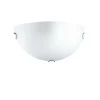 APPLIQUE BIANCO SATINATO CON GANCIO FILO CROMO D30X15CM - 1XE27 MAX 60W : vendita online APPLIQUE BIANCO SATINATO CON GANCIO FILO CROMO D30X15CM - 1XE27 MAX 60W in offerta