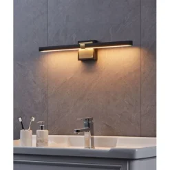APPLIQUE A LED PEGUERA NERA/ORO H. 11CM - 1X11W 1165lm IP44: vendita online APPLIQUE A LED PEGUERA NERA/ORO H. 11CM - 1X11W 1165lm IP44 in offerta