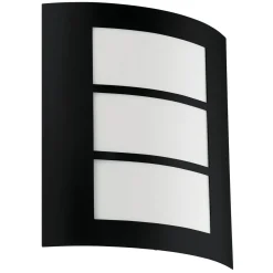 APPLIQUE CITY NERO 23.5CM - E27 1X40W IP44: vendita online APPLIQUE CITY NERO 23.5CM - E27 1X40W IP44 in offerta