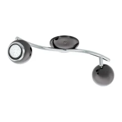 APPLIQUE 2 LUCI BIMEDA NERA 36.5CM - 2X240lm 3000K 3W: vendita online APPLIQUE 2 LUCI BIMEDA NERA 36.5CM - 2X240lm 3000K 3W in offerta