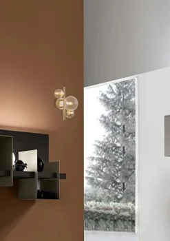 APPLIQUE 3 LUCI FENIX ORO SATINATO - 3XG9 MAX 28W: vendita online APPLIQUE 3 LUCI FENIX ORO SATINATO - 3XG9 MAX 28W in offerta