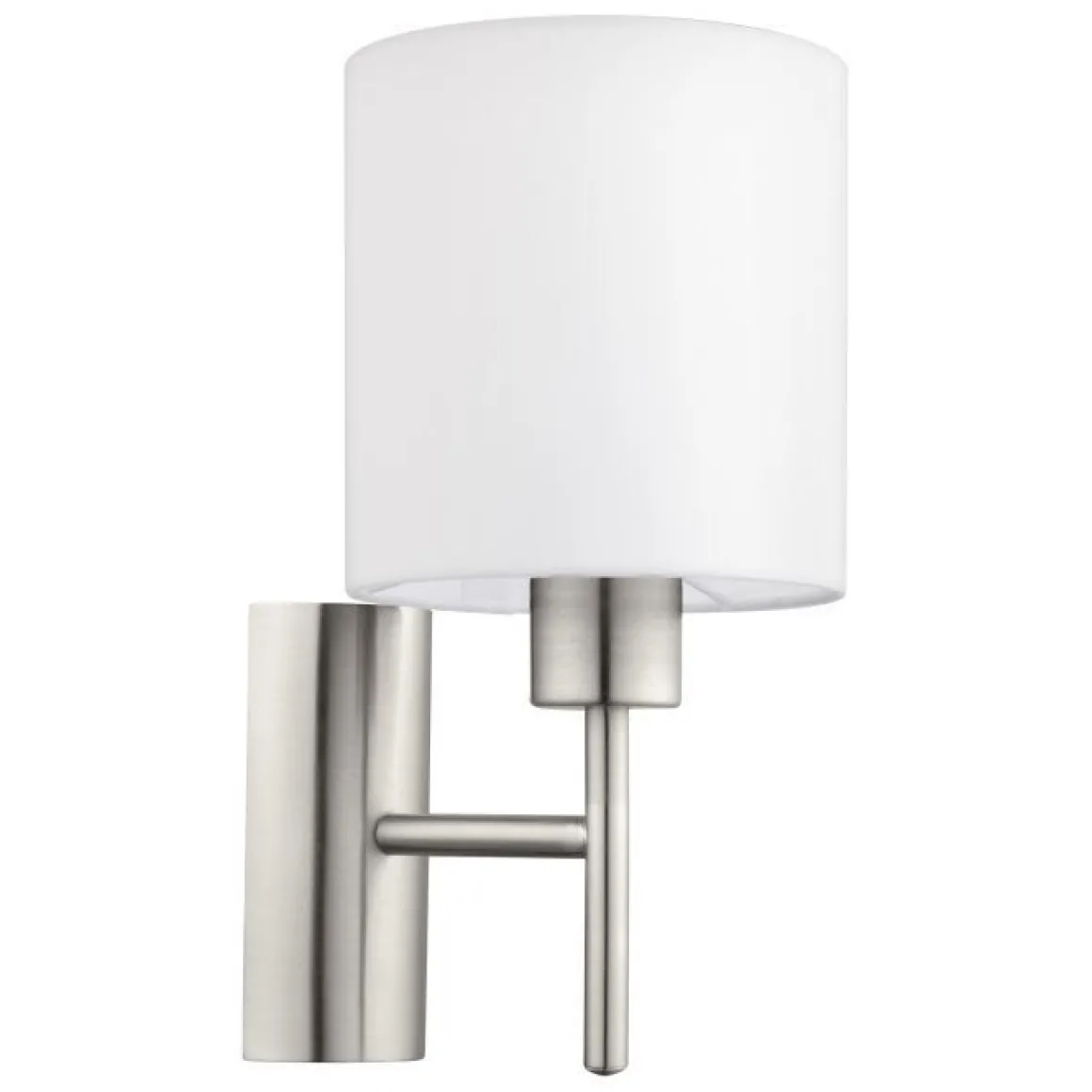 APPLIQUE PASTERI NICHEL E BIANCO SATINATO 19,5X30,5CM - 1XE27 MAX 60W: vendita online APPLIQUE PASTERI NICHEL E BIANCO SATINATO 19,5X30,5CM - 1XE27 MAX 60W in offerta