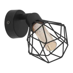 APPLIQUE ZAPATA 1 NERO 6CM - 360lm 3000K 3W: vendita online APPLIQUE ZAPATA 1 NERO 6CM - 360lm 3000K 3W in offerta