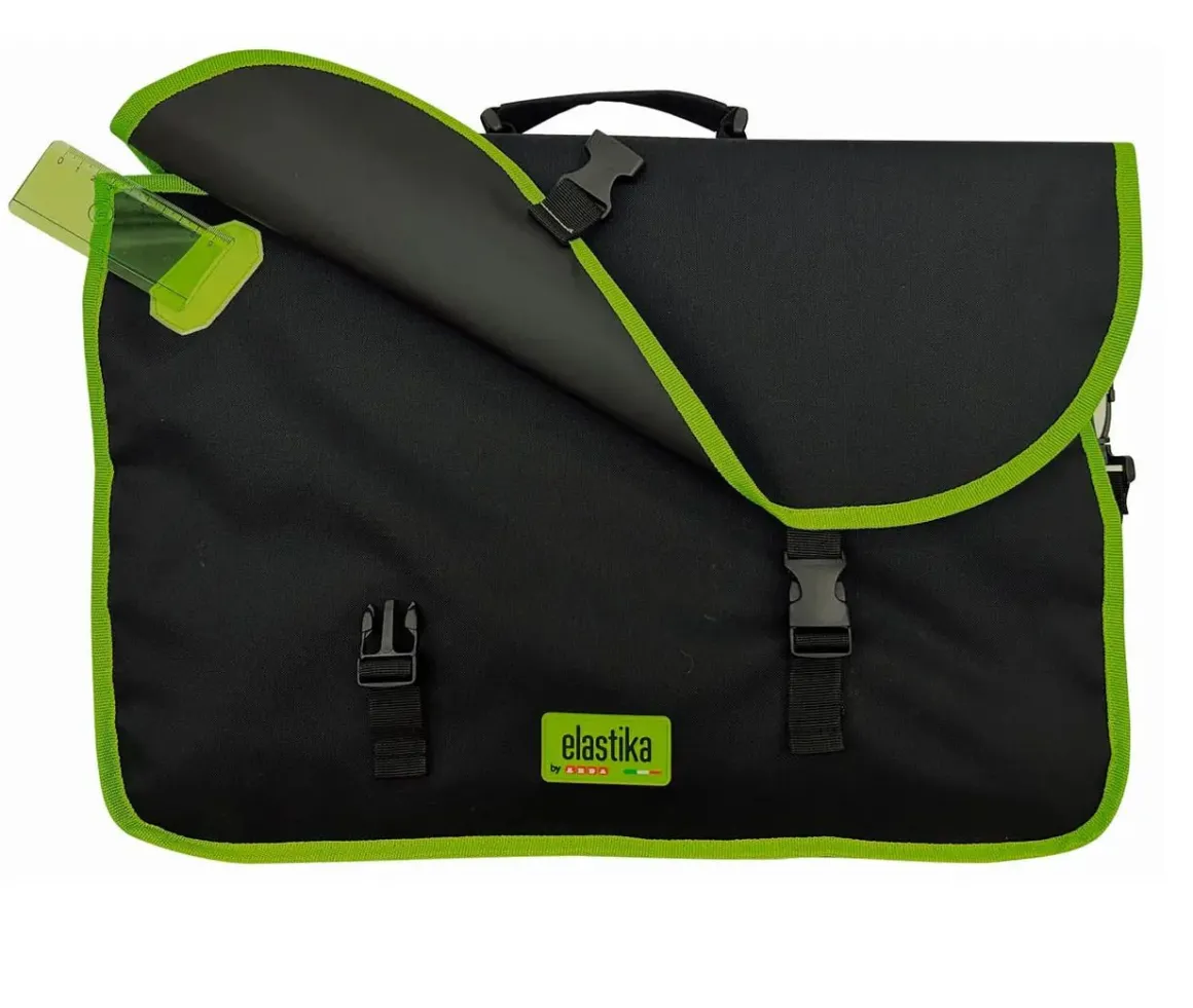ARDA - ELASTIKA VALIGETTA CON TRACOLLA 52X37CM NERO/VERDE: vendita online ARDA - ELASTIKA VALIGETTA CON TRACOLLA 52X37CM NERO/VERDE in offerta
