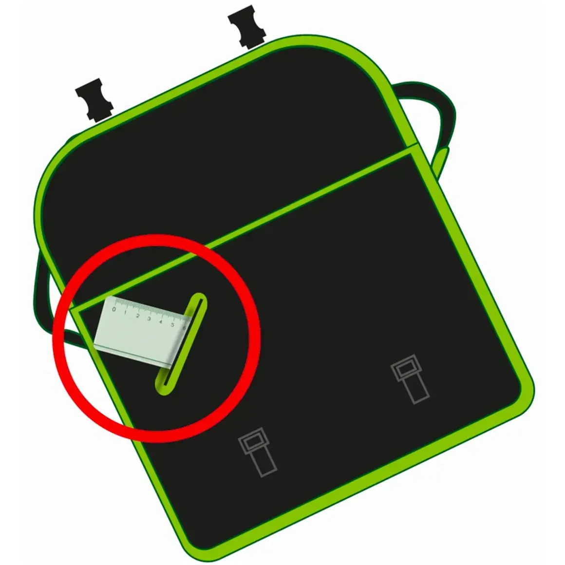 ARDA - ELASTIKA VALIGETTA CON TRACOLLA 52X37CM NERO/VERDE: vendita online ARDA - ELASTIKA VALIGETTA CON TRACOLLA 52X37CM NERO/VERDE in offerta