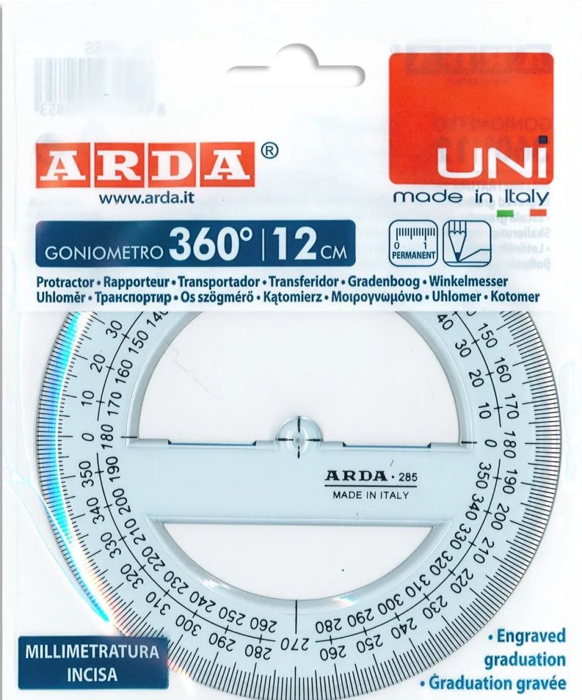ARDA - GONIOMETRO SERIE UNI 360° : vendita online ARDA - GONIOMETRO SERIE UNI 360° in offerta