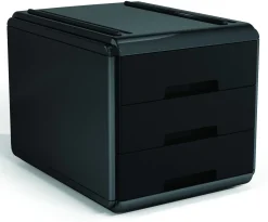 ARDA - MINI CASSETTIERA MYDESK 17.7X25.4X17CM ANTRACITE E NERO: vendita online ARDA - MINI CASSETTIERA MYDESK 17.7X25.4X17CM ANTRACITE E NERO in offerta
