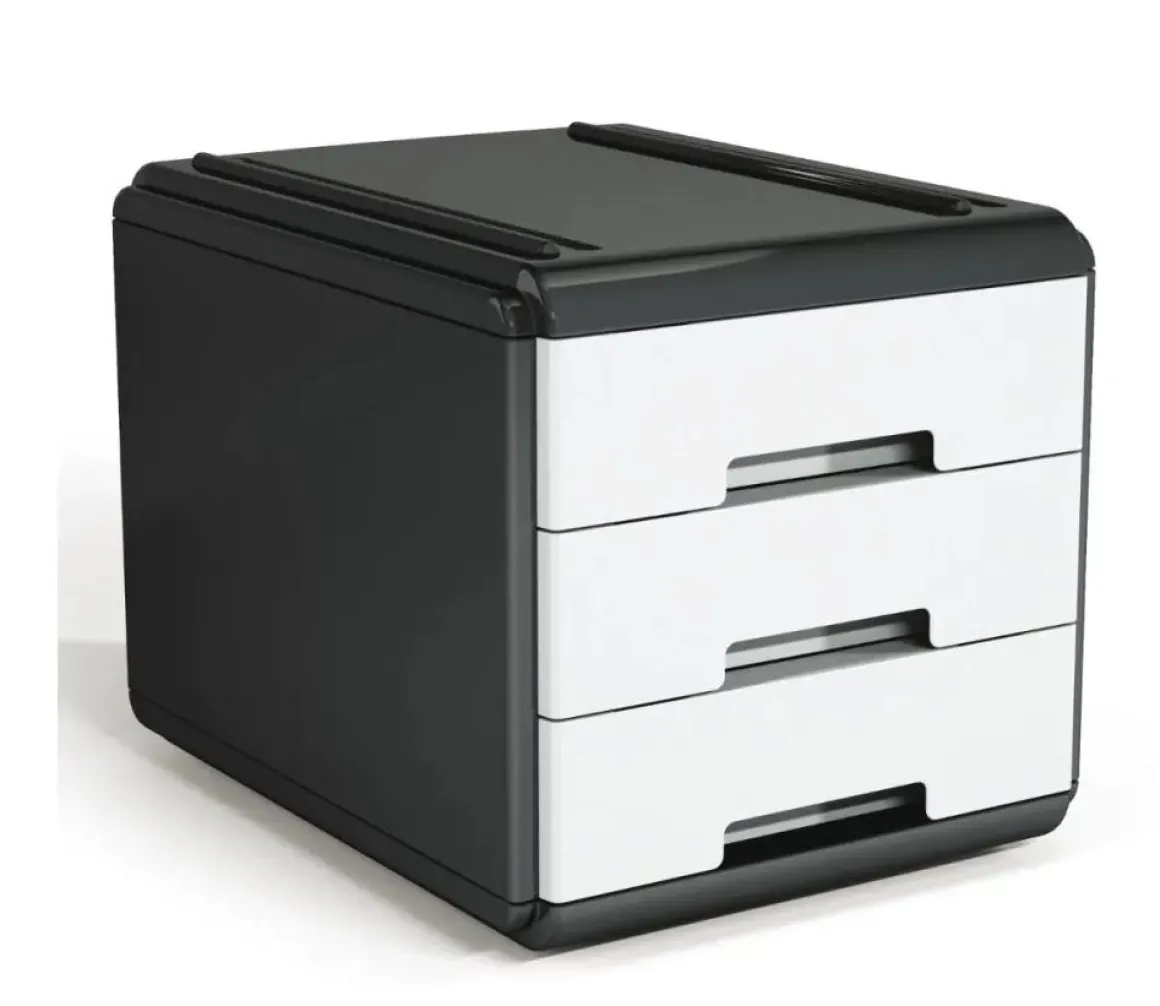 ARDA - MINI CASSETTIERA MYDESK 17.7X25.4X17CM BIANCA E NERA: vendita online ARDA - MINI CASSETTIERA MYDESK 17.7X25.4X17CM BIANCA E NERA in offerta