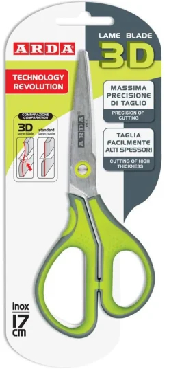 ARDA - REVOLUTION 3D FORBICI IN ACCIAIO INOX BICOLORE 17CM : vendita online ARDA - REVOLUTION 3D FORBICI IN ACCIAIO INOX BICOLORE 17CM in offerta