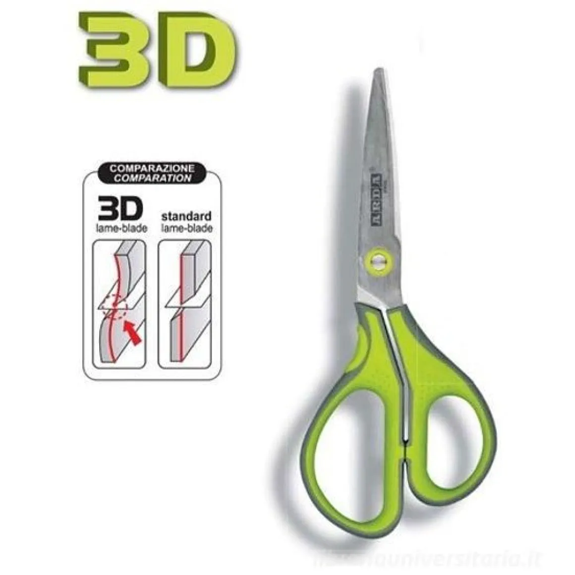 ARDA - REVOLUTION 3D FORBICI IN ACCIAIO INOX BICOLORE 13CM : vendita online ARDA - REVOLUTION 3D FORBICI IN ACCIAIO INOX BICOLORE 13CM in offerta