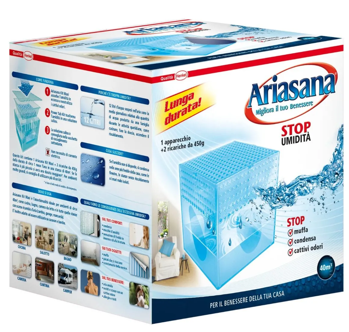 ARIASANA MAXI CLASSIC 2X450G: vendita online ARIASANA MAXI CLASSIC 2X450G in offerta