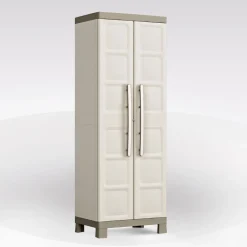 ARMADIO A RIPIANI EXCELLENCE IN RESINA CM 65X45 H182 BEIGE E TORTORA: vendita online ARMADIO A RIPIANI EXCELLENCE IN RESINA CM 65X45 H182 BEIGE E TORTORA in offerta