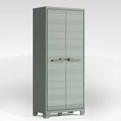 ARMADIO A RIPIANI MOD. PLANET OUTDOOR IN RESINA CM 80X44 H 182 GRIGIO/VERDE: vendita online ARMADIO A RIPIANI MOD. PLANET OUTDOOR IN RESINA CM 80X44 H 182 GRIGIO/VERDE in offerta