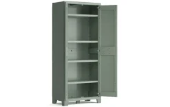 ARMADIO A RIPIANI MOD. PLANET OUTDOOR IN RESINA CM 80X44 H 182 GRIGIO/VERDE: vendita online ARMADIO A RIPIANI MOD. PLANET OUTDOOR IN RESINA CM 80X44 H 182 GRIGIO/VERDE in offerta