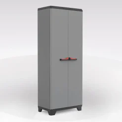 ARMADIO A RIPIANI MOD. STILO IN RESINA CM 68X39 H.173 GRIGIO SCURO E NERO: vendita online ARMADIO A RIPIANI MOD. STILO IN RESINA CM 68X39 H.173 GRIGIO SCURO E NERO in offerta