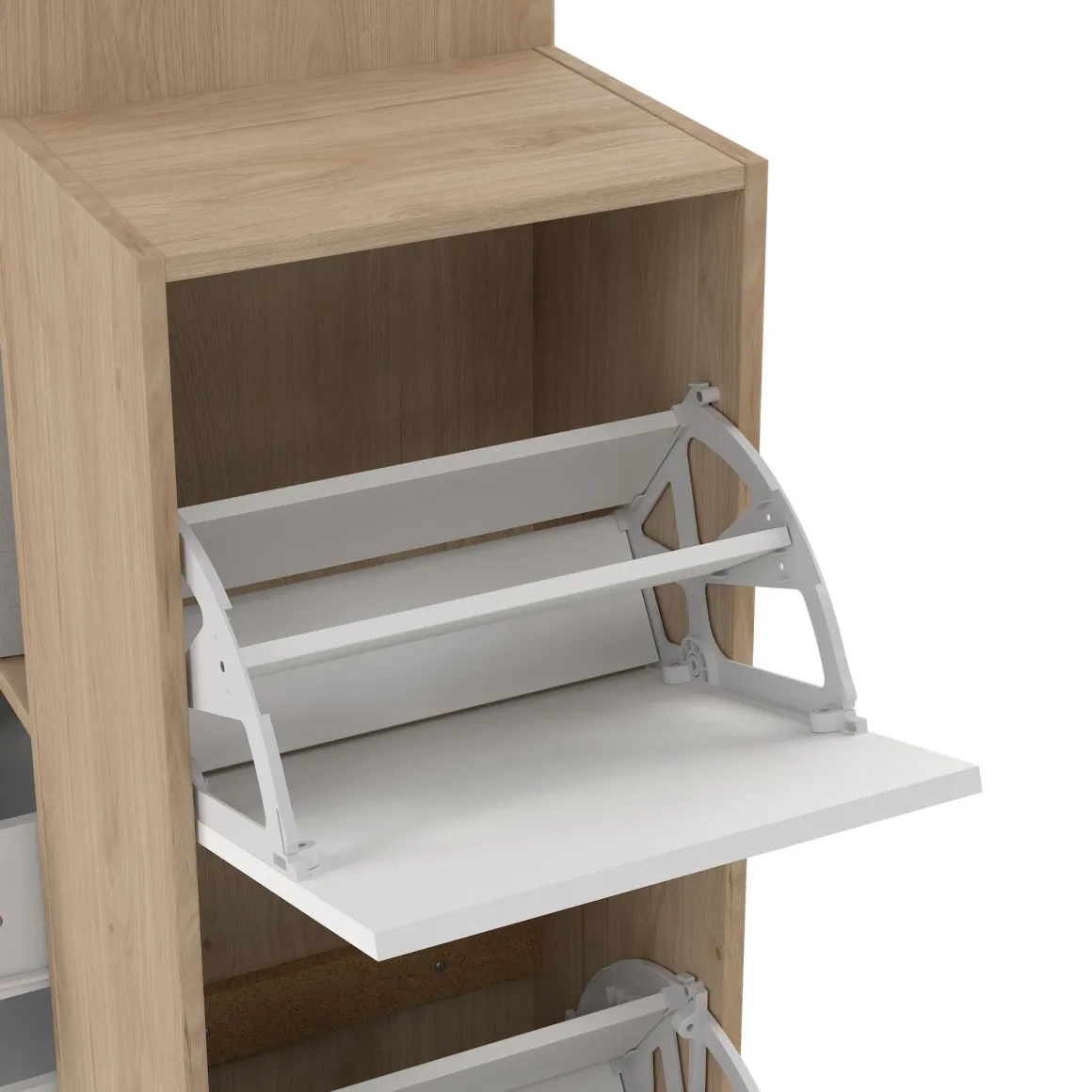 ARMADIO ATTREZZATO CON SCARPIERA CM 128X40.5 H. 197.5 JACKSON HICKORY: vendita online ARMADIO ATTREZZATO CON SCARPIERA CM 128X40.5 H. 197.5 JACKSON HICKORY in offerta