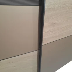 ARMADIO CM 277X62/66 H. 262 CALCE/ROVERE NODATO E LACCATO RAME PERLATO OPACO