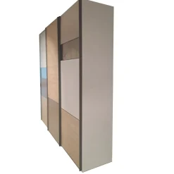 ARMADIO CM 277X62/66 H. 262 CALCE/ROVERE NODATO E LACCATO RAME PERLATO OPACO