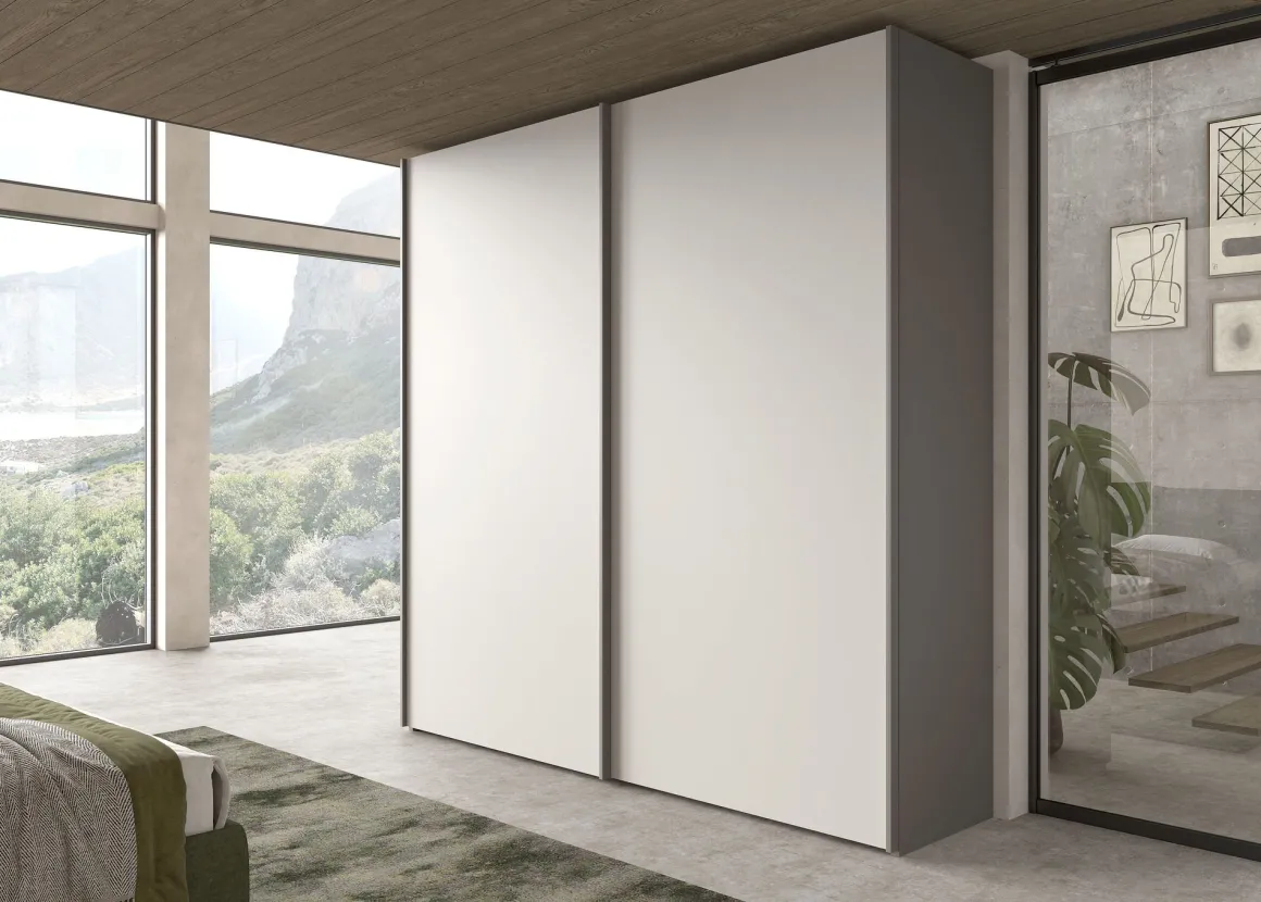ARMADIO CM 241X65 H. 247 FANGO E CANAPA