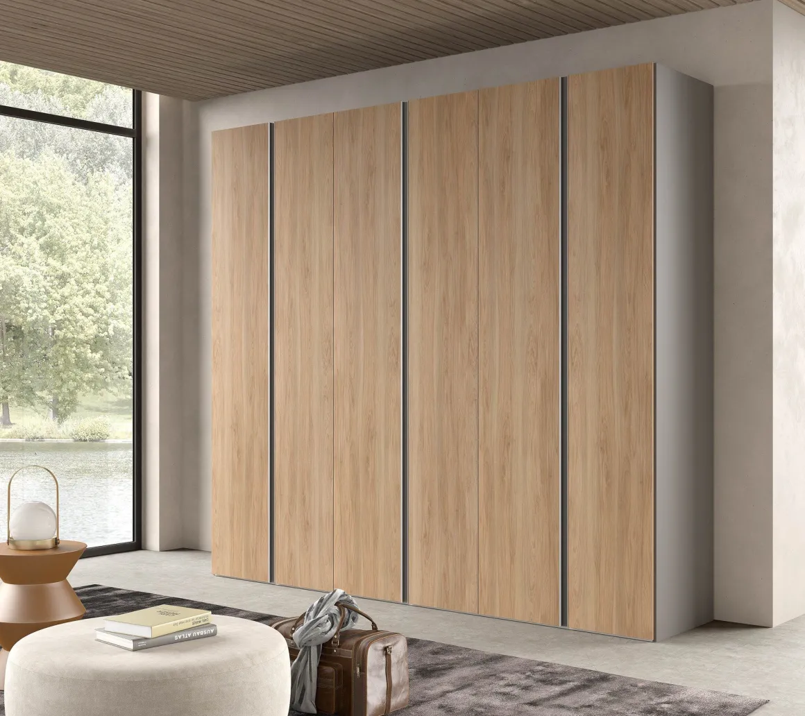 ARMADIO CM 270X58 H. 247 FANGO E NOCE