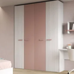 ARMADIO CM 181X58 H.214.7 ROVERE NORDICO E ROSA
