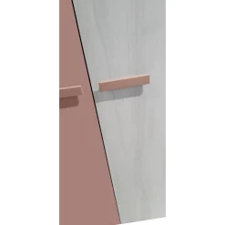 ARMADIO CM 181X58 H.214.7 ROVERE NORDICO E ROSA