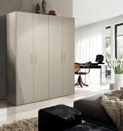 Armadio economico 4 ante olmo: modello Basic
