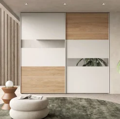 ARMADIO ELLIOT CM 272X65 H. 247 CANAPA E NOCE