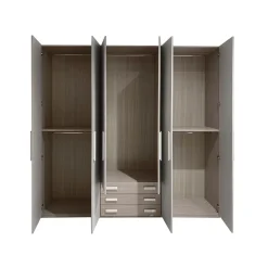 ARMADIO FLY CM 271.4X58 H.246.4 CENERE WOOD E CALCE