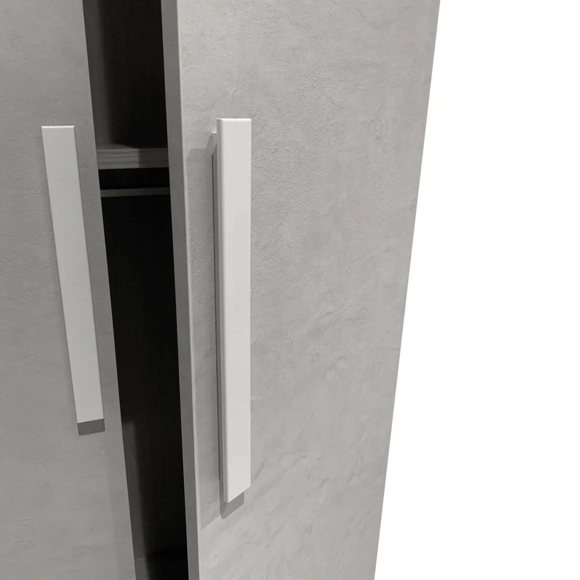 ARMADIO FLY CM 271.4X58 H.246.4 CENERE WOOD E CALCE