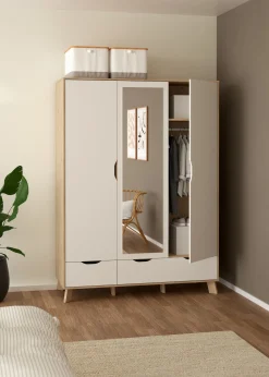 ARMADIO IKAST CM 147.2X58.1 H.201 JACKSON HICKORY E BIANCO OPACO: vendita online ARMADIO IKAST CM 147.2X58.1 H.201 JACKSON HICKORY E BIANCO OPACO in offerta