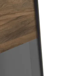 ARMADIO INFINITO CM 251,3X64/67 H.222,5 NOCE BRERA E GRIGIO TITANIO LUCIDO