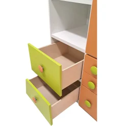 ARMADIO JOB CM 150X58 H.259.2 BIANCO/PERA/ALBICOCCA