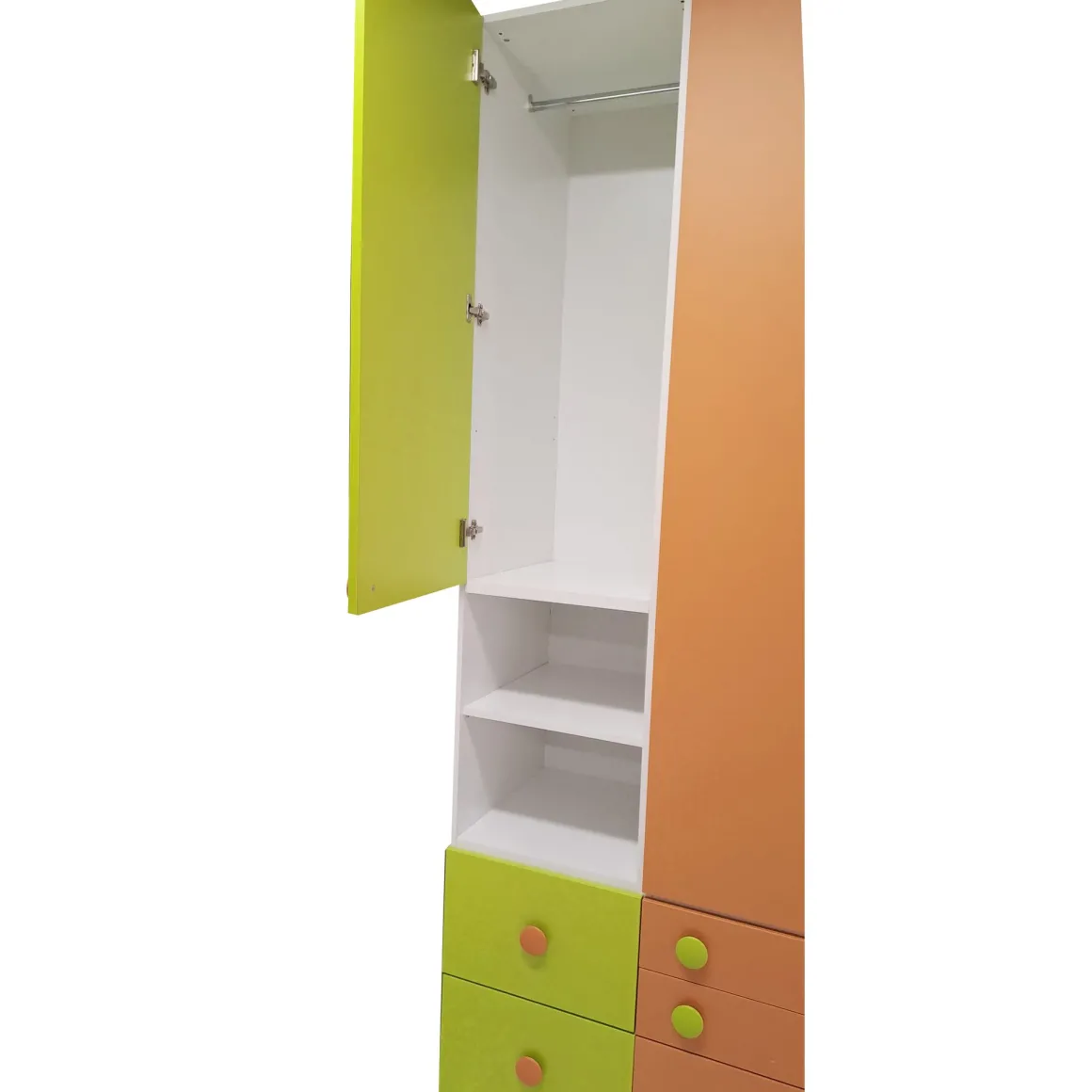 ARMADIO JOB CM 150X58 H.259.2 BIANCO/PERA/ALBICOCCA