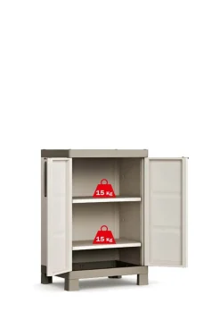 ARMADIO MOD. EXCELLENCE IN RESINA CM 65X45 H. 97 BEIGE E TORTORA: vendita online ARMADIO MOD. EXCELLENCE IN RESINA CM 65X45 H. 97 BEIGE E TORTORA in offerta
