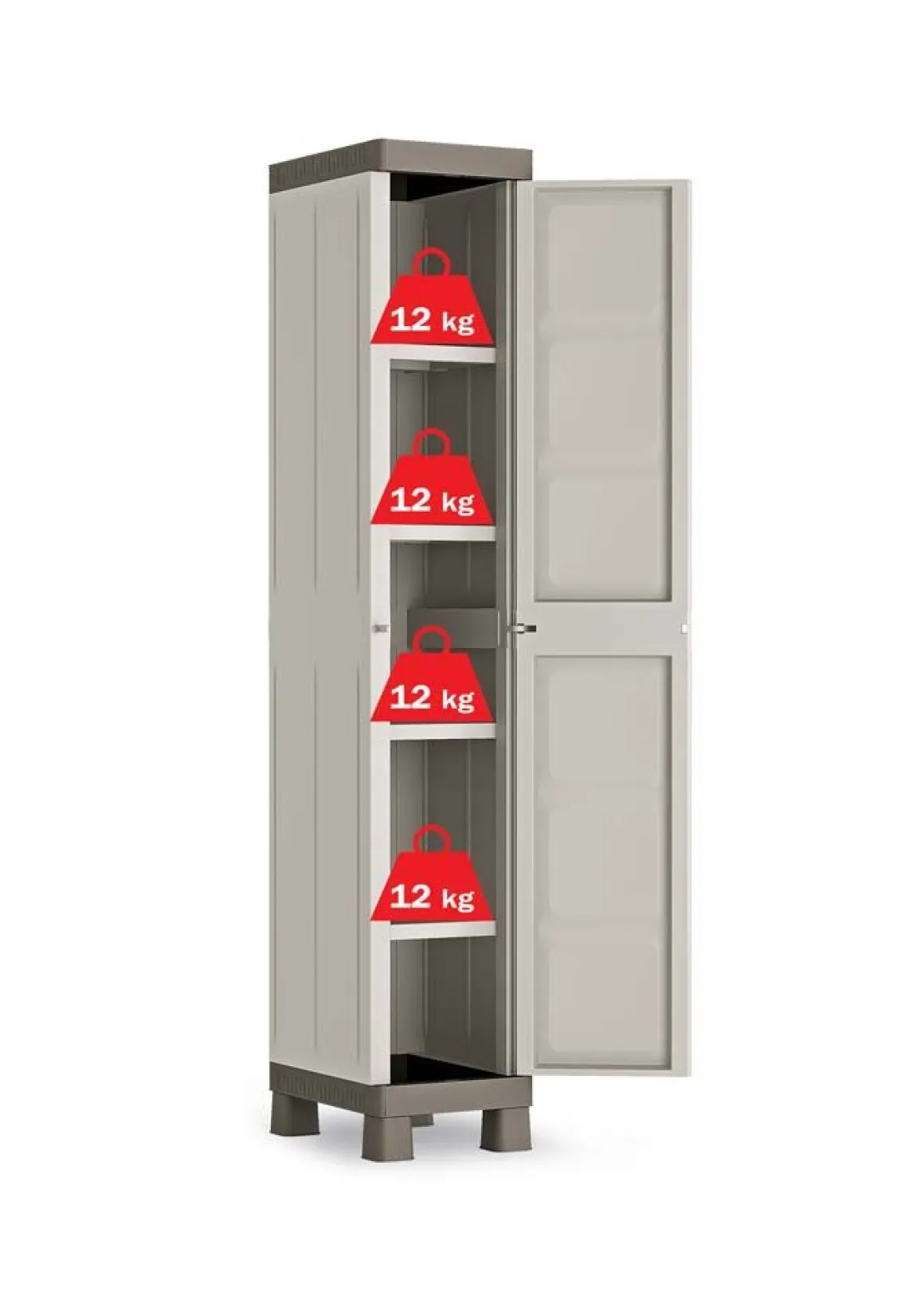 ARMADIO MOD. EXCELLENCE IN RESINA CM 45X33 H 182 BEIGE E TORTORA: vendita online ARMADIO MOD. EXCELLENCE IN RESINA CM 45X33 H 182 BEIGE E TORTORA in offerta