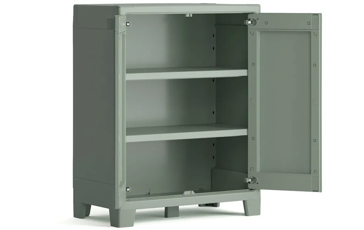 ARMADIO MOD. PLANET OUTDOOR IN RESINA CM 80X44 H. 100 GRIGIO/VERDE: vendita online ARMADIO MOD. PLANET OUTDOOR IN RESINA CM 80X44 H. 100 GRIGIO/VERDE in offerta