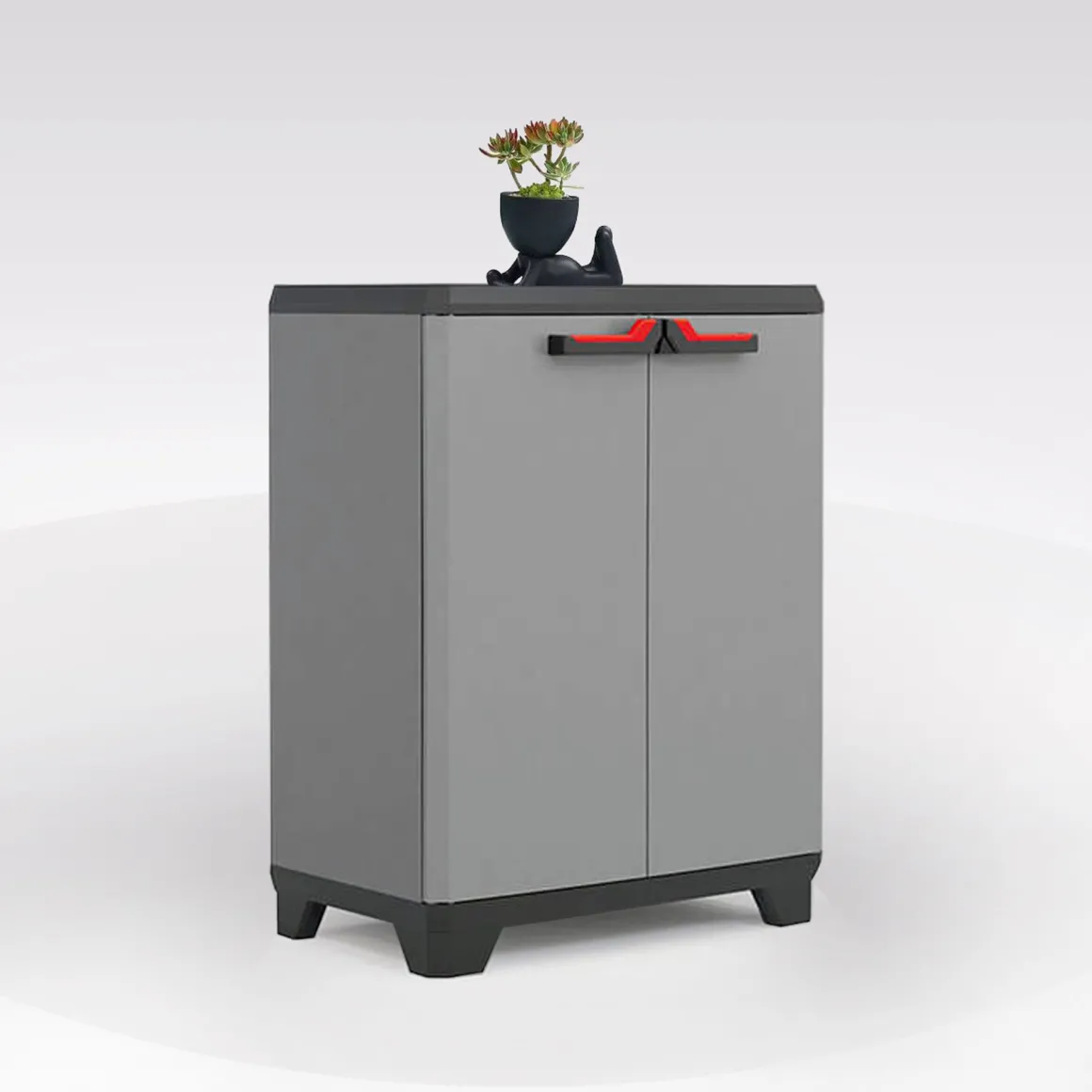 ARMADIO MOD. STILO IN RESINA CM 68X39 H. 90 GRIGIO SCURO E NERO : vendita online ARMADIO MOD. STILO IN RESINA CM 68X39 H. 90 GRIGIO SCURO E NERO in offerta