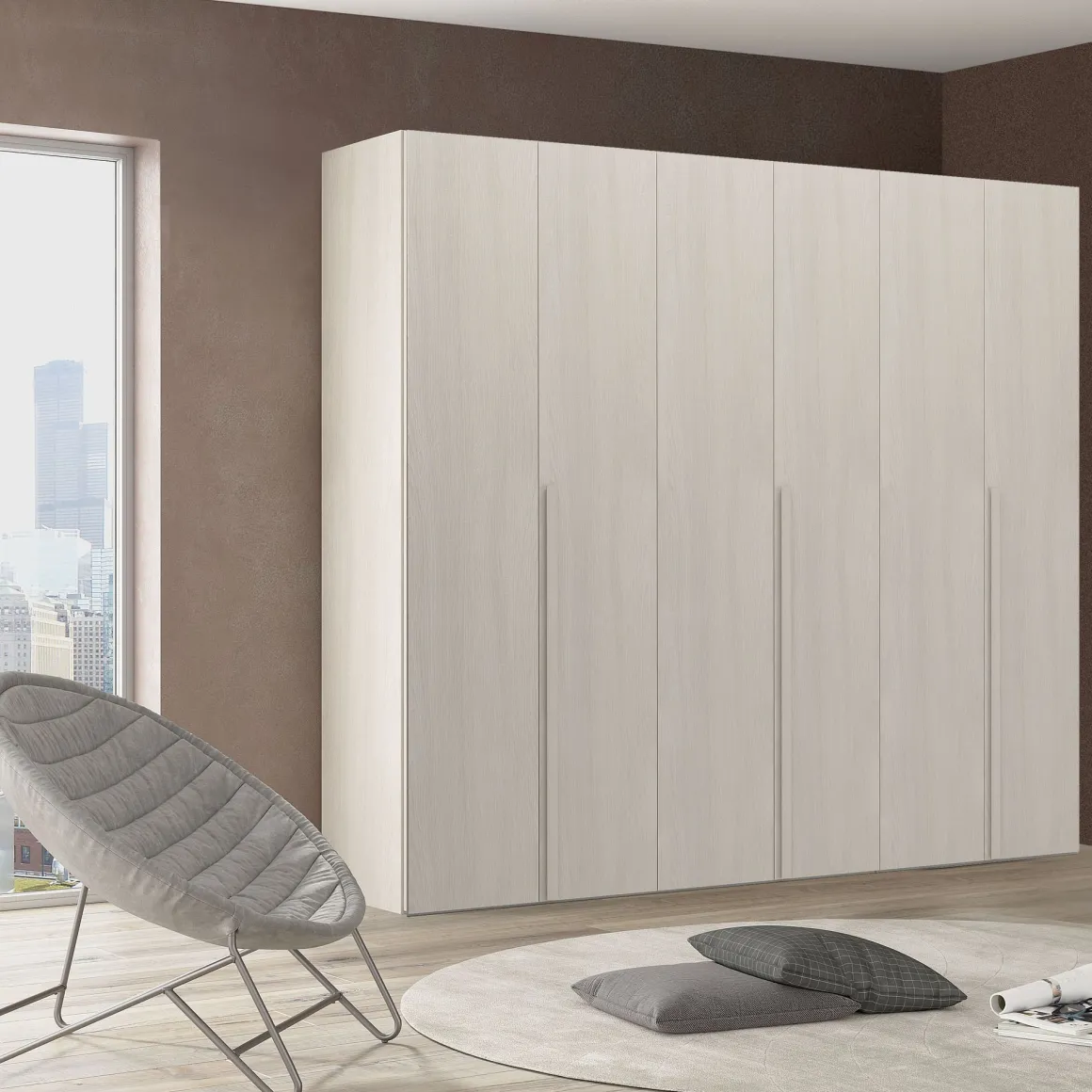 Armadio olmo a 6 ante: modello Loft