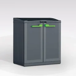 ARMADIO PORTARIFIUTI MOD. MOBY COMPACT IN RESINA CM 90X55 H. 100 ANTRACITE: vendita online ARMADIO PORTARIFIUTI MOD. MOBY COMPACT IN RESINA CM 90X55 H. 100 ANTRACITE in offerta
