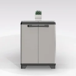 ARMADIO PORTARIFIUTI MOD. SPLIT PREMIUM IN RESINA CM 68X39 H. 92 GRIGIO SCURO E NERO: vendita online ARMADIO PORTARIFIUTI MOD. SPLIT PREMIUM IN RESINA CM 68X39 H. 92 GRIGIO SCURO E NERO in offerta